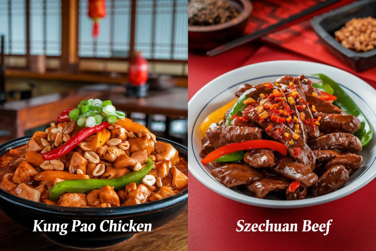 Kung Pao VS Szechuan beef