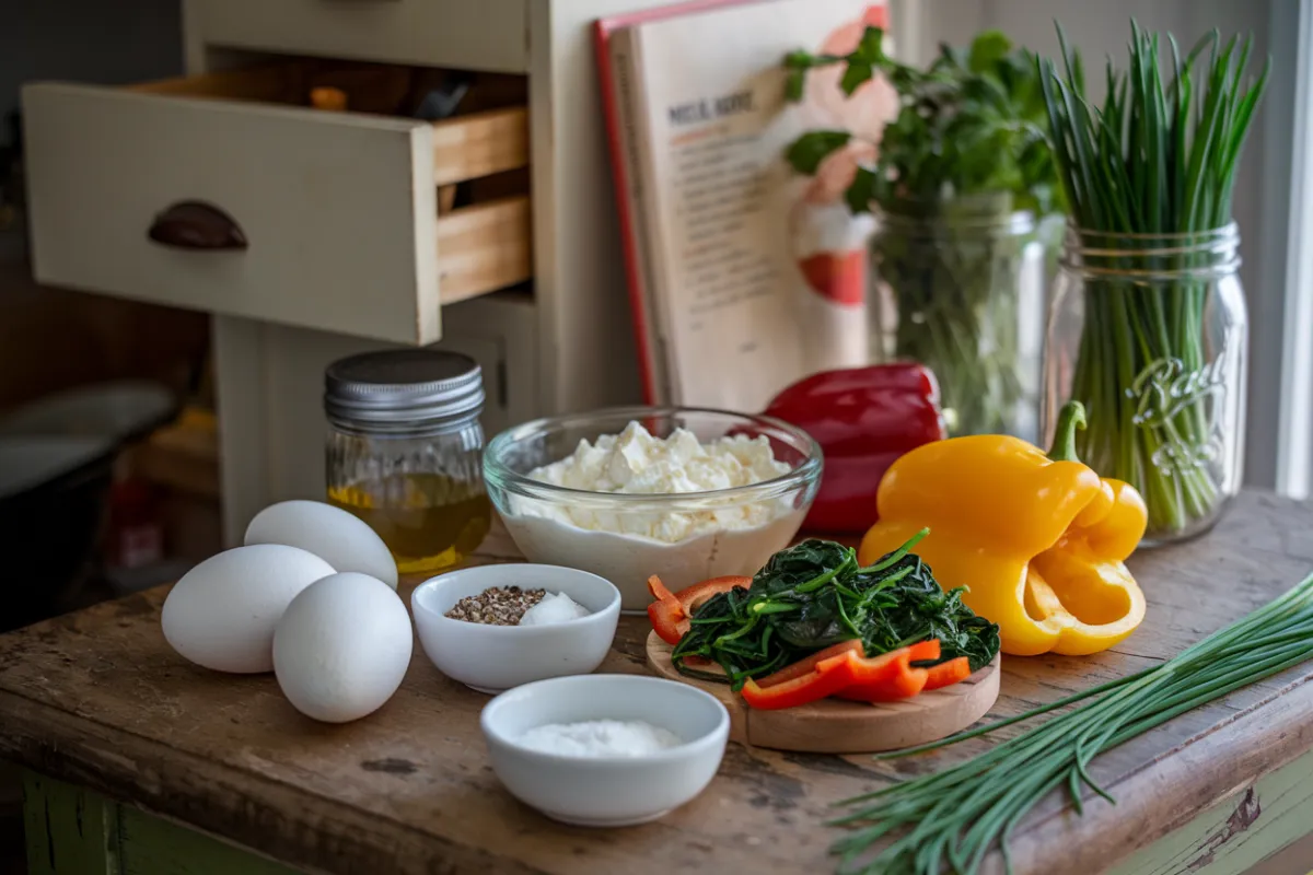 Cottage Cheese Omlette Ingredients